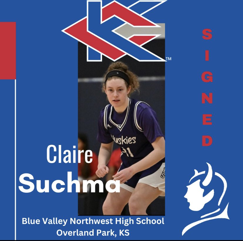 It’s official!!!Welcome to the family @cclaire_suchma!!!❤️🏀💙