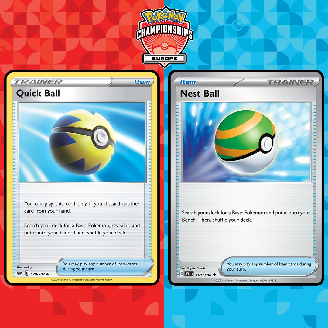 Pokémon TCG on X: With Quick Ball⏩rotating out of the latest #PokemonTCG  format, it's Nest Ball's 🪺 time to fly! #PokemonEUIC  ➡️  / X
