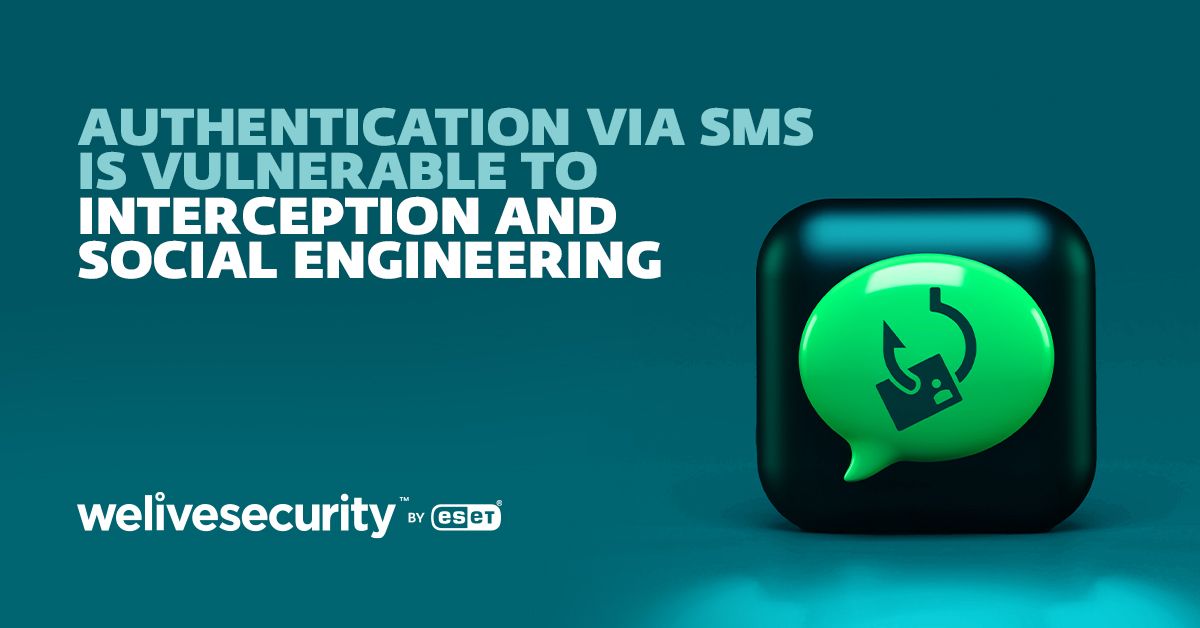 There have recently been a lot of SMS authentication #breaches reported. Fortunately, there are less vulnerable ways to authenticate. Read more in our #welivesecurity article: lnkd.in/gC9iCGQN 

#ProgressProtected #cybersecurity #RwOT #aaunirwandaltd #itsupportservices