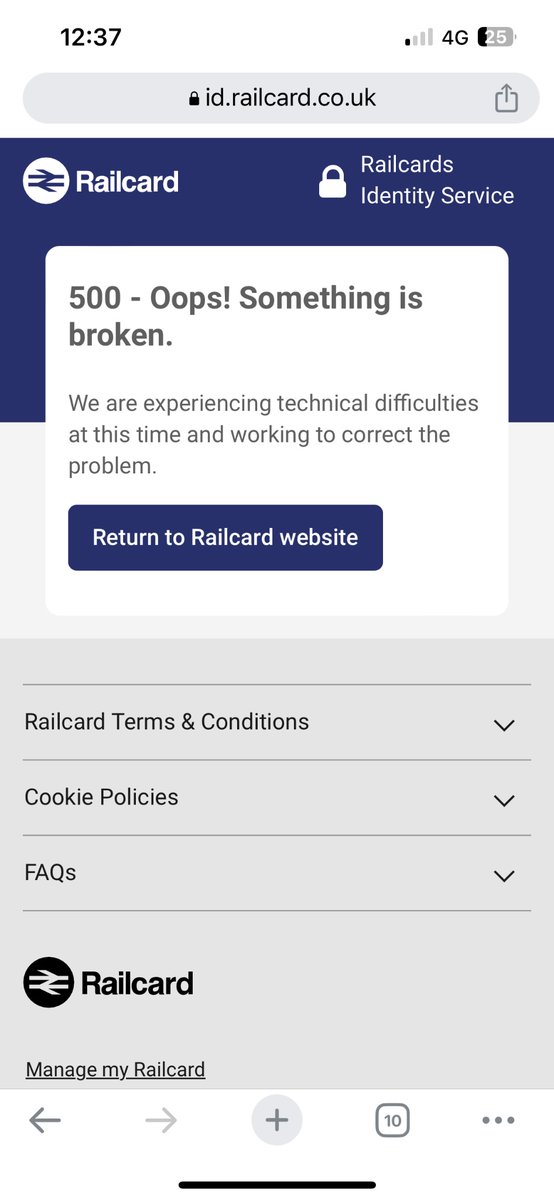 nickel101's tweet photo. @_Railcards is there any other way to get a new code from my account as I get this error! https://t.co/1ZSa5caAQa
