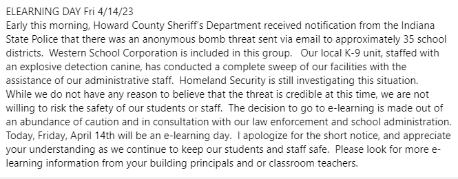 Western School Corp tweet media