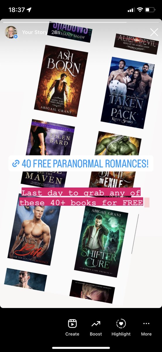 EllenBard's tweet photo. 24 hours left to grab any of these great #paranormalromance novels here:  https://t.co/2hh57mP9x2 https://t.co/3Lw4gLkM5z