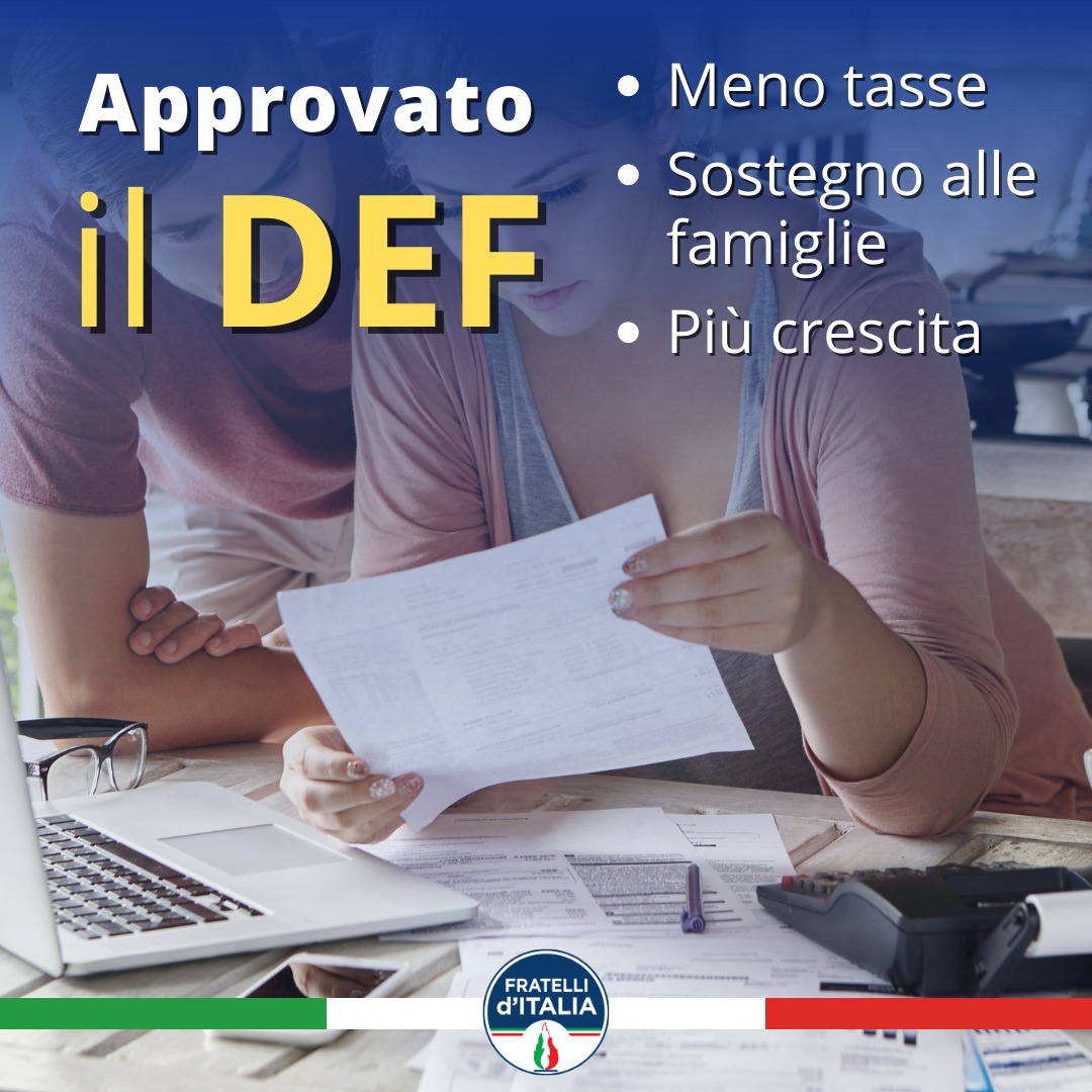 Silvestroninews's tweet photo. Il Governo Meloni approva il Documento di Economia e Finanza contenente misure volte a tutelare cittadini, famiglie e lavoratori, abbassando le tasse e favorendo il rilancio economico della Nazione.
#menotasse #GovernoMeloni https://t.co/ENU5w4YQjy