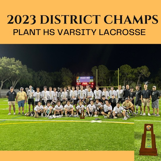 plant_lacrosse's tweet photo. ๐ข๐ฃ๐Ladies and Gentlemen your Class 2A, District 9 ๐ฅChamps! Congrats Boys! #UnfinishedBusiness #GoalsAhead @FloridaLX @tampalaxreport @Inside_Lacrosse @PlantHighSports @PlantPTSA @LadyPantherLax https://t.co/TBykfeZzUq