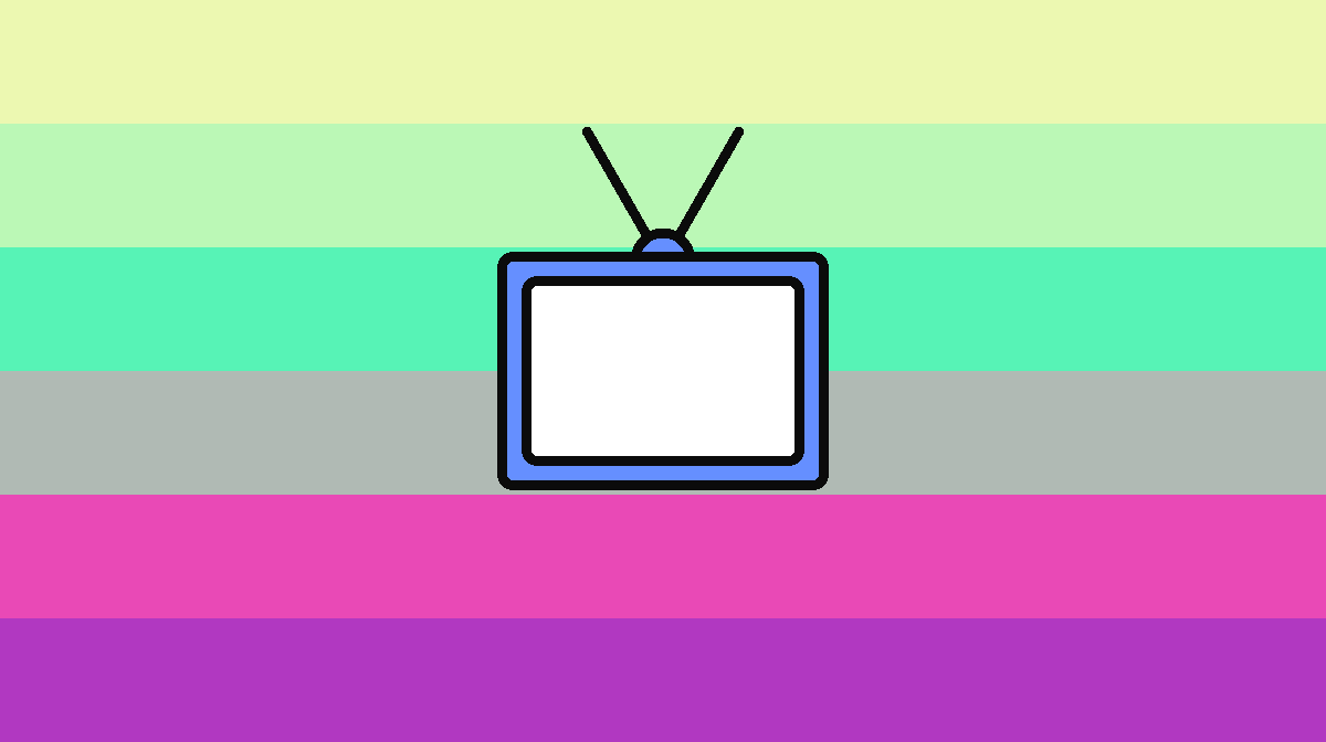 feeshfosh's tweet photo. i couldn't find a screen head flag anywhere so i made my own!!
stripes have no meaning i just mixed colors from the color test thing :3
if there's anythign wrong with the flag please tell me!!

#otherkin #flagtwt #otherkintwt https://t.co/kU72xAqVLC