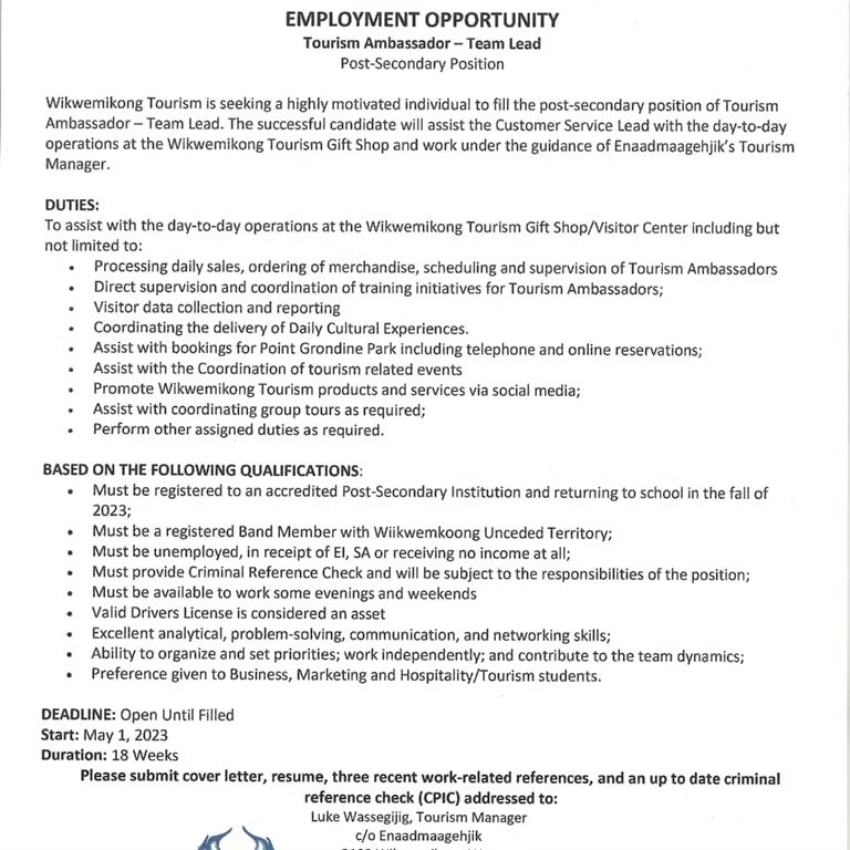 Wikwemikong Tourism tweet media