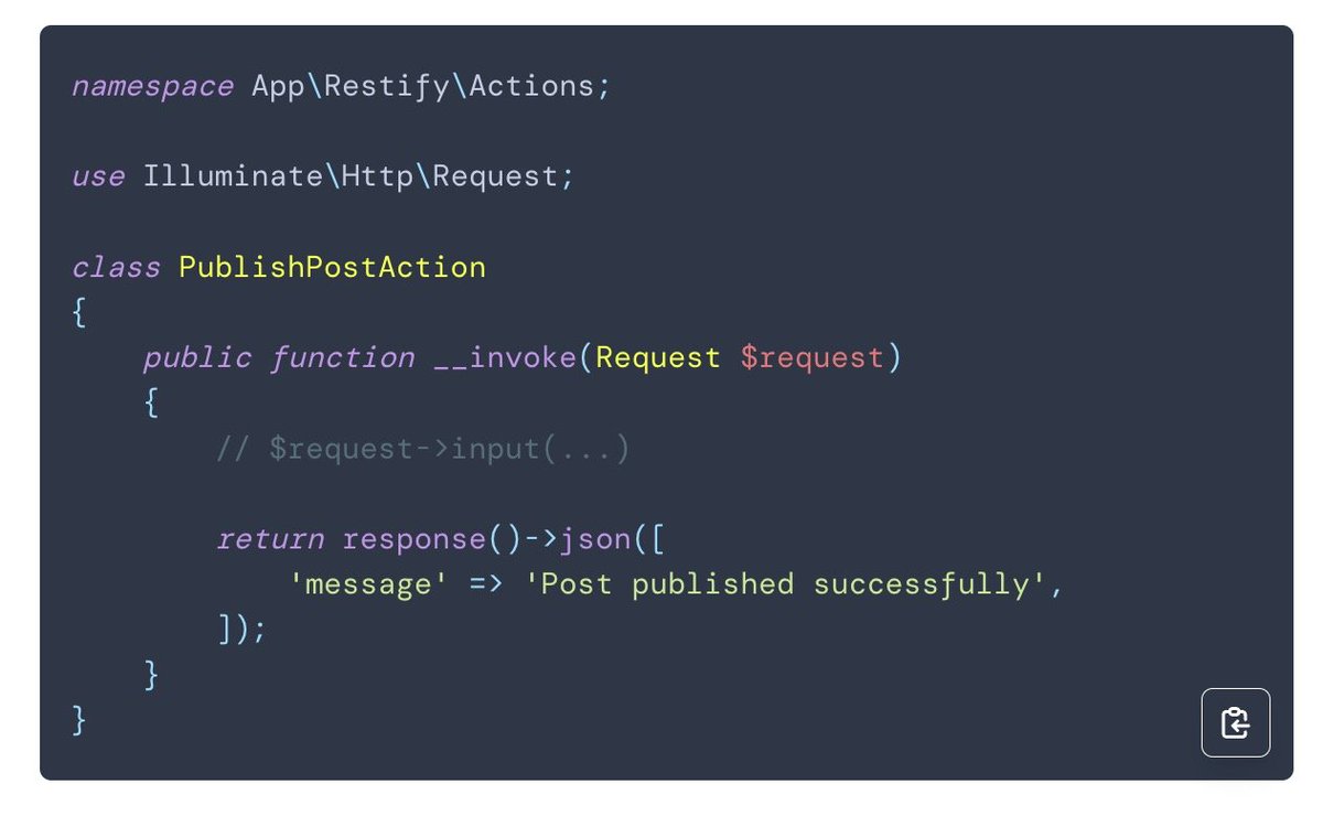LaravelRestify's tweet image. Restify 8.1.0 will allow to define invokable Getters and Actions 🤖