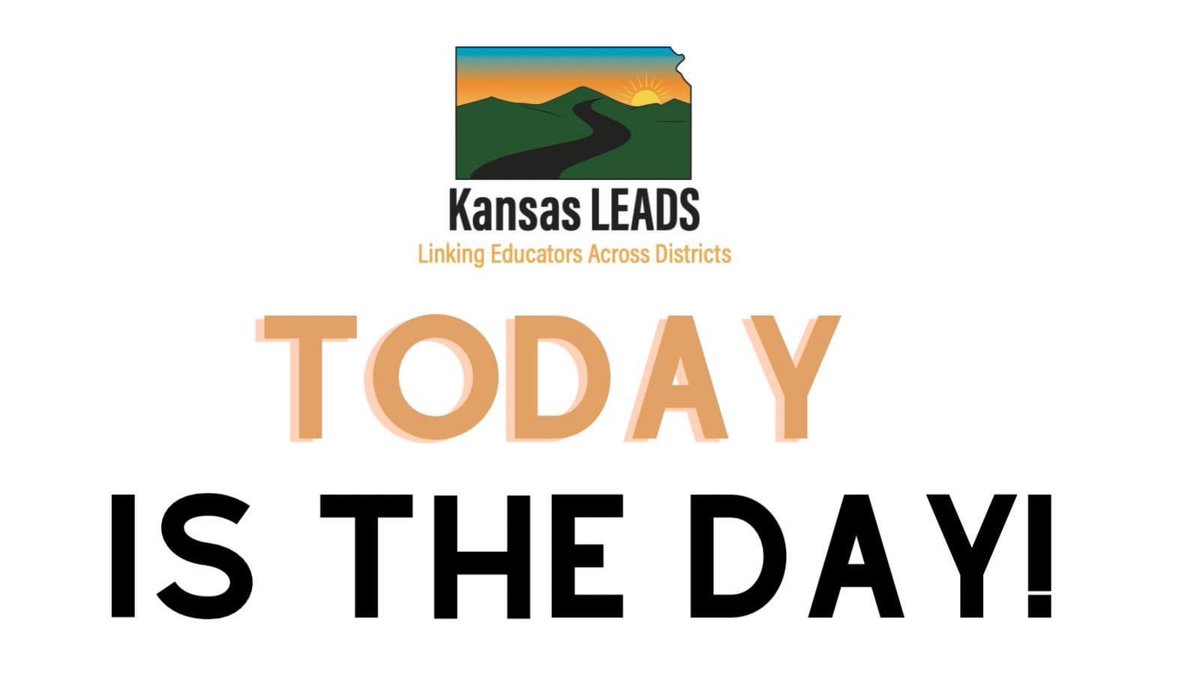 🎉TODAY IS THE DAY!! 🎉
Please travel safe!
We will see you this afternoon!
#kansasleads #ksedchat #KansansCan