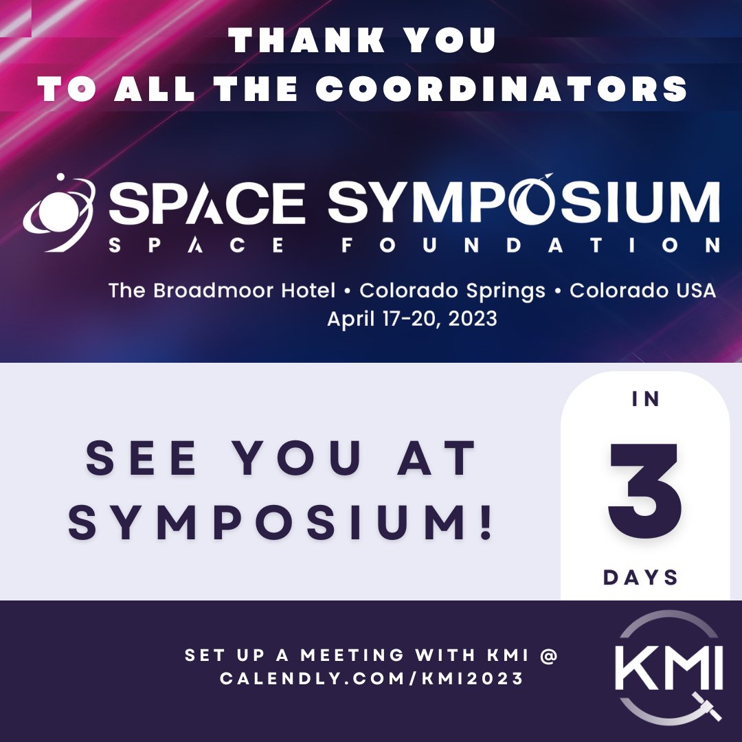 It’s the final Friday before #SpaceSymposium, and a huge appreciation to the organizers, sponsors, and coordinators at @SpaceFoundation & elsewhere for making the event possible. See you all during some pre-events Sunday, and we’ll keep working on #KeepingSpaceClearForAll