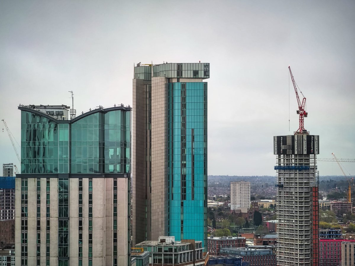 BirminghamWeAre's tweet photo. Jack @ProPhotographyP & Daniel @ikonic_exposure were up early & keen to get to the top of #OneCentenaryWay for the @ParadiseBham #community photographers visit today.
Here are two different takes on what could be seen from the 12th floor terrace.
#BirminghamPassion #Birmingham https://t.co/kwioJojhx8