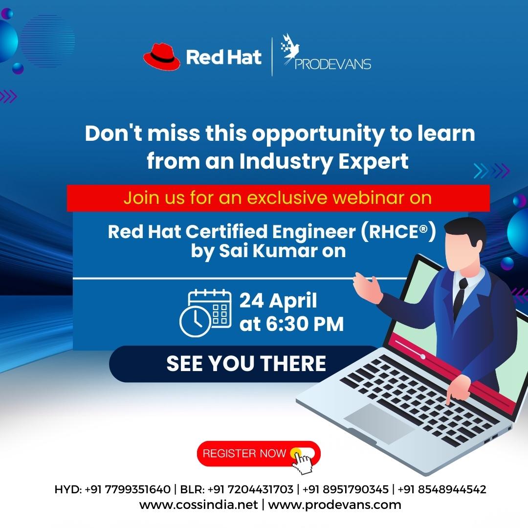 Register Now: lnkd.in/db3bkJ2f
#RedHat #OpenShift #Administration #DevOps #CloudNative #Kubernetes #Containerization #Microservices #CloudComputing #CloudManagement #CloudDeployment #CloudInfrastructure #ITTraining #ITCertification #ITProfessional #Linux #RedHatTraining