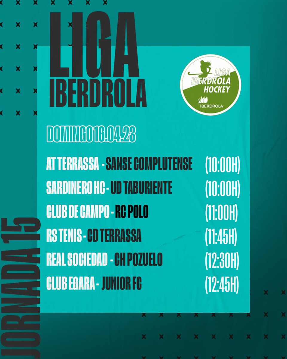 rfe_hockey's tweet photo. ‼️ #PartidazoIberdrola y #PartidazoMGS ‼️
📆 Jornada 15 - 16.04.23
🆚 @ccvmoficial - @RCPoloBarcelona
🆚 @ccvmoficial - @clubegara
🏆 #LigaIberdrola 🤜🤛 #ligamgs
Consulta los horarios del resto de jornada 👉
#HockeyEspaña | @iberdrola | @mgs_seguros https://t.co/WcNYDS6ne0