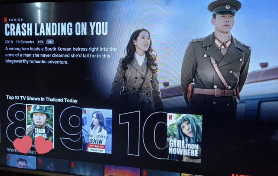 uniquegal03's tweet photo. #CrashLandingOnYou is still trending on @Netflix_PH and @netflixth 👏

The power they hold. #BinJin
#HyunBin #SonYeJin https://t.co/YtMSRKGilx