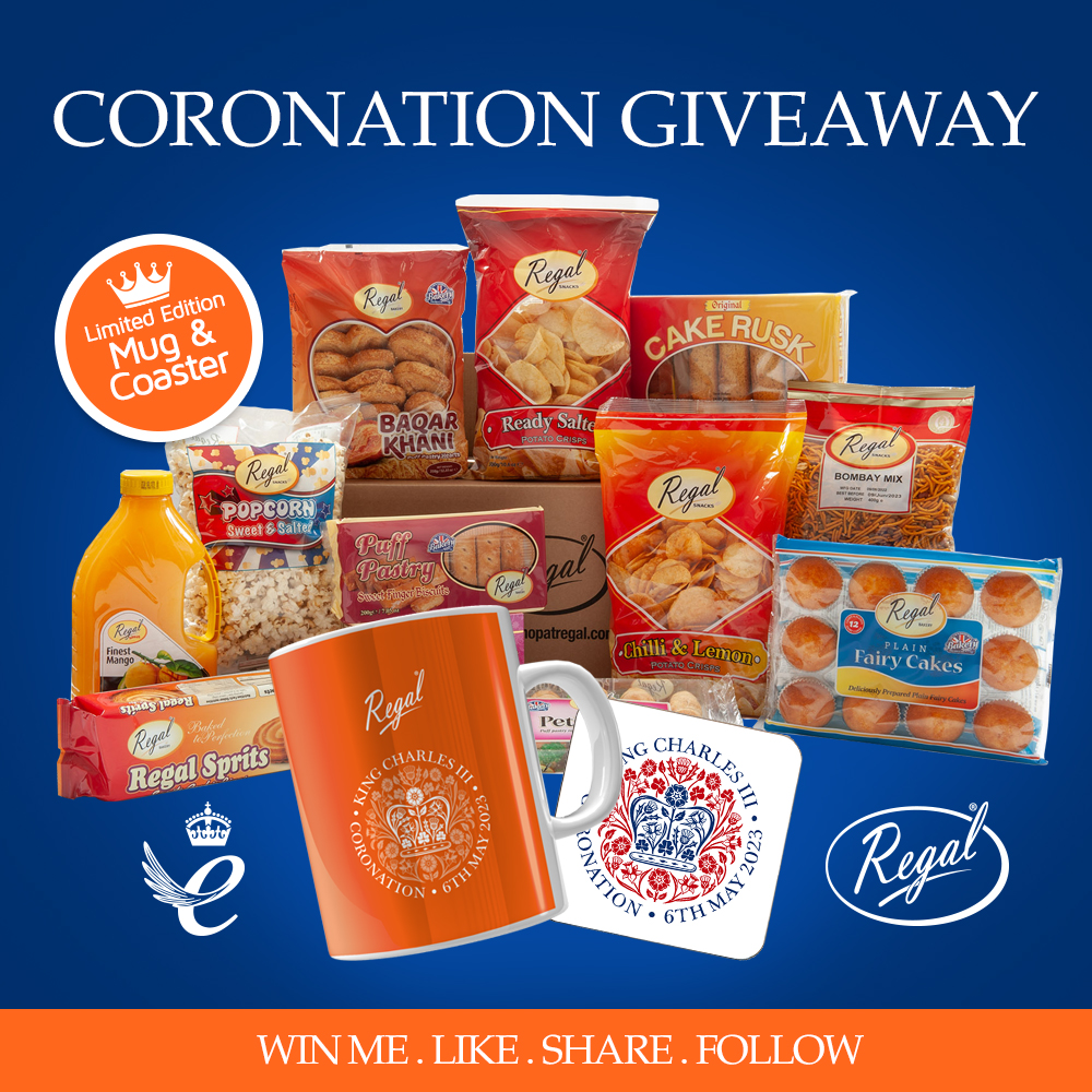 We're celebrating the #Coronation of #KingCharles III by giving one lucky winner the chance to get their hands on a Regal Coronation bundle. 👑

All you have to do is follow our page, like and retweet. #Giveaway #Competition 

Ends 2 May. T&amp;C’s apply. bit.ly/3UCXfp7