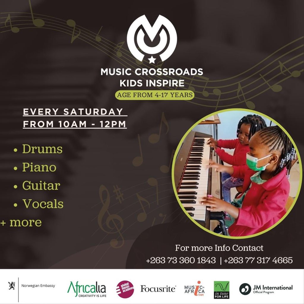 Bring your children for our Kids Inspire music workshops every Saturday from 10am - 12pm for an exciting music experience.
