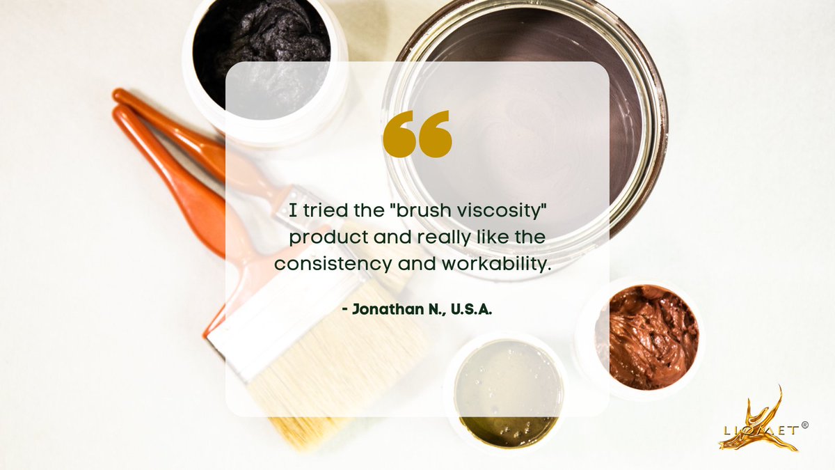 Liqmet's tweet photo. We love hearing a customer's feedback. 😍 
Shop a sample pot and try it for yourself https://t.co/ILOcvik9WU

#metalfinishes #liquidmetals #LIQMET #art #productfeedback #doorsofinstagram https://t.co/uGBMAtZa70