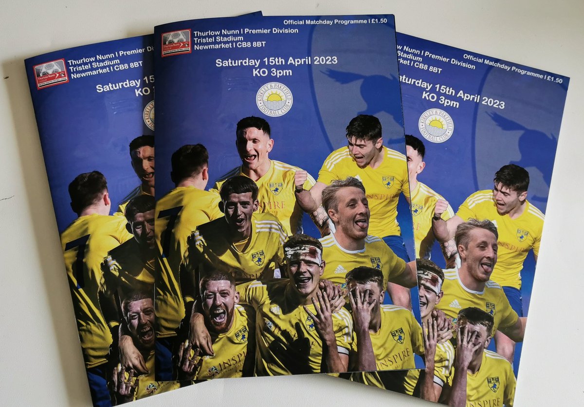 Last home game bumper sized special!
44 colour pages printed programme . Only £1.50
@NewmarketTownFC V @KPFCROYALS
#tomorrowsprogrammetoday
#bestintheleague
@Sean_Doyle70 @NonLgeProgs @SuffolkNLP @nonleaguebadges