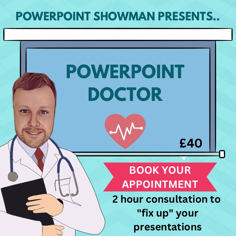 BPresentable's tweet image. Just a reminder of my services and a couple of more recent things I’ve been doing too…

Checkout my website for more info

 powerpointshowman.co.uk