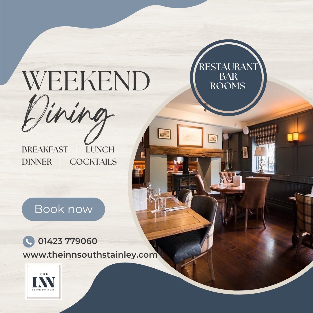 theinnsouthstainley.com #harrogate #knaresborough #ripon #number36 #freeparking #gastropub #vegan #vegetarian #cocktails #breakfast #yorkshireproduce #familytime #glutenfree #familytime #sundayvibes #yorkshirepudding #sundayroast #roastdinner #foodie #foodstagram #foodlover