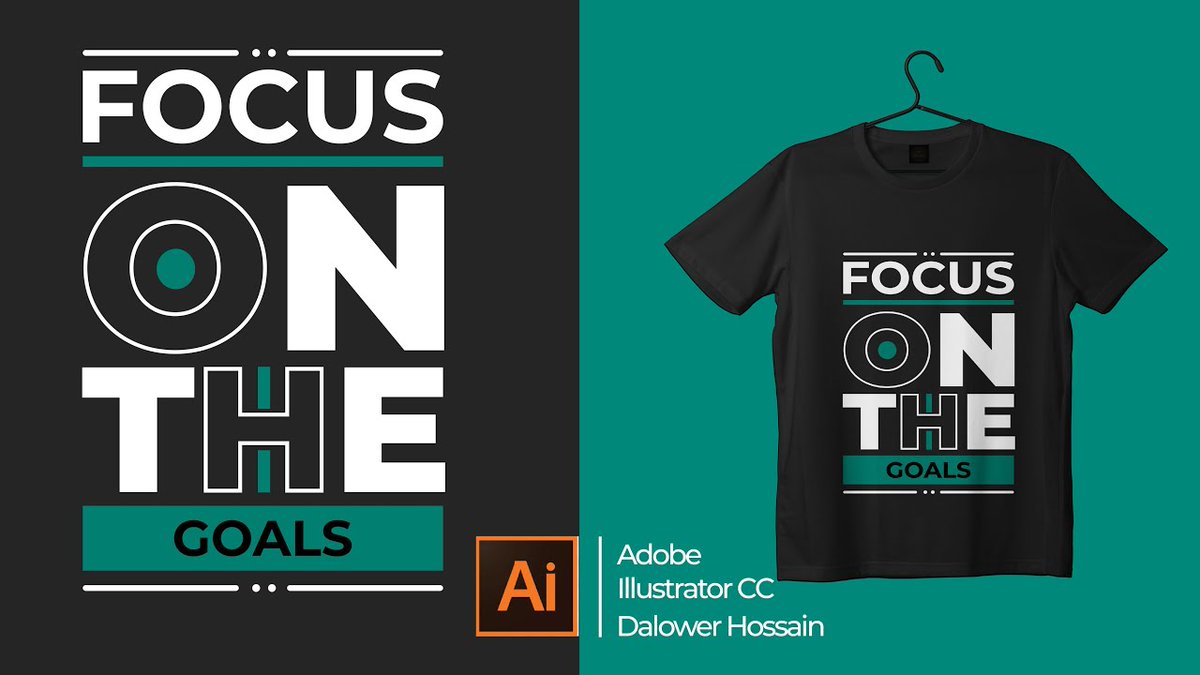 Adobe illustrator T-shirt Design Tutorial | Tshirt design tutorial
YT-youtu.be/4zNiu9MigBA

#tshirdesign #AdobeIllustrator #tshirt #tshirtprinting #vector #GraphicDesign #focusonyourgoals #focus #minimaltshirt #greentshirt #YouTube #tutorial #youtubechannel #design_rockdh