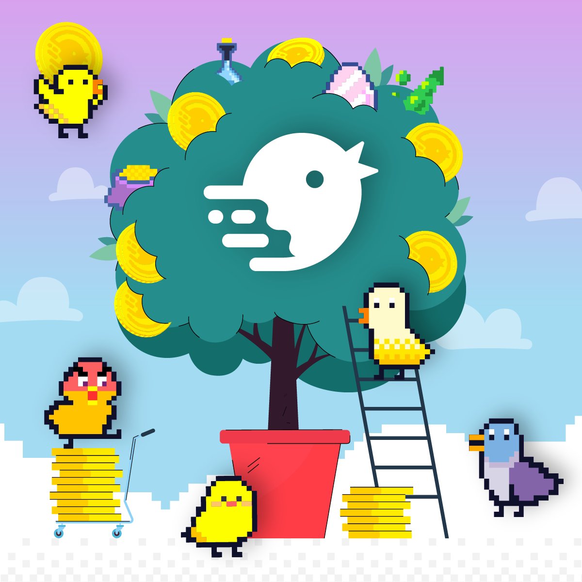 TwitFi_official's tweet photo. 🐥🦜🕊️Launch Schedule for TwitFi zkSync🕊️🦜🐥

🎀Rare Egg Presale
▶️April 21 at 11am UTC

🎀Epic Egg Sale
▶️April 21 at 1pm UTC

🎀Launch on zkSync Era
▶️April 23 at 11am UTC

#bTwitFi #zkSync https://t.co/phF8v3R7S3