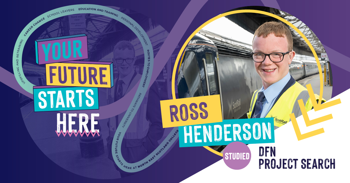 NESCollege's tweet photo. Ross Henderson is proud to have become ScotRail’s first deaf apprentice, earning his opportunity after shining on one of our supported learning programmes: https://t.co/VX40ml5frz
#YourNESColFuture
#YourFutureStartsHere https://t.co/pEY6UAx5P0