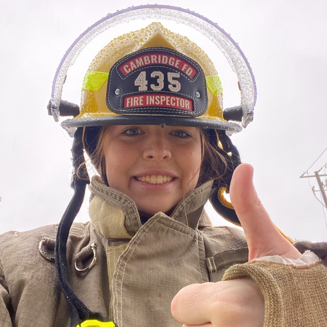 FanshaweSoPS's tweet photo. Meet Alexis Willms of our Fanshawe Fire Inspection and Fire Safety Education program. During her mentorship, Alexis attended Cambridge Fire Services and was allowed to exercise her fire investigation skills.  Nothing replaces experiential learning opportunities such as this. https://t.co/lo06BMiJKy
