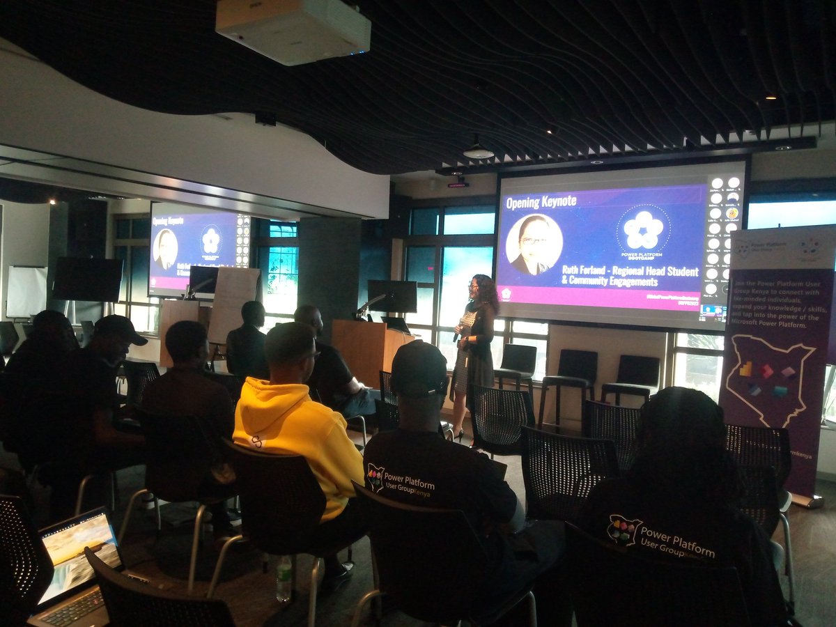 We are live 🥳🔥.
Honored to have Ruth Ferland give us an opening keynote, talking about all the student and community engagements in Microsoft

#PowerPlatform #GPPB2023Nairobi