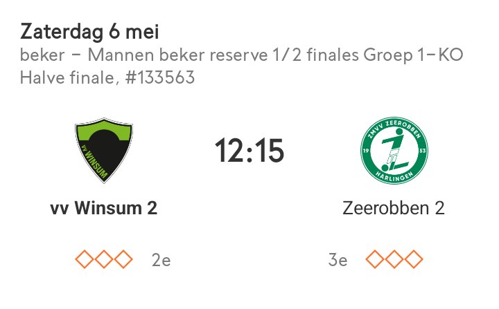 vvwinsum2's tweet photo. Halve finale beker !!
Houd deze datum dus vrij !! https://t.co/JhYzjS1Mkd