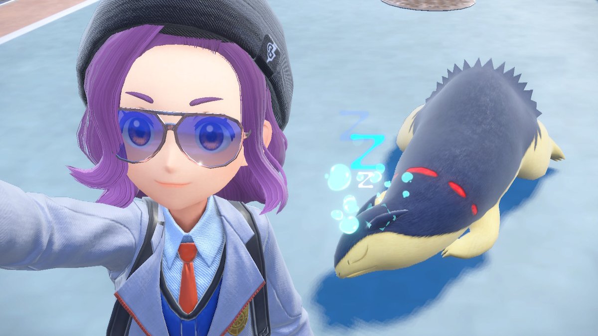 HolySamurott's tweet photo. #PokemonScarletViolet #NintendoSwitch 
Sleepy boi https://t.co/AcxdWlOjUc