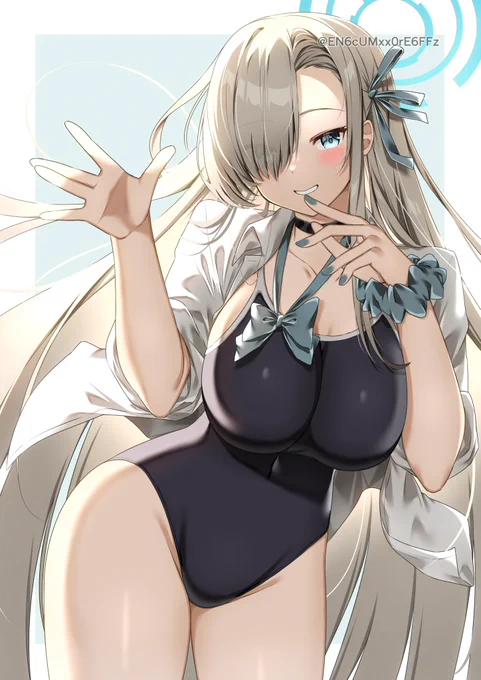 水着アスナ#ブルアカ 