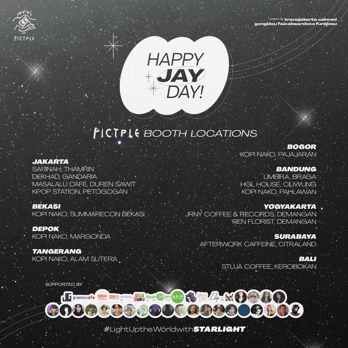 ⋆⋅-͙˚ ༘✶ ── HAPPY JAY DAY
#ENHYPEN_JAY's birthday photoframe event

📍All Pictple Photobooth
📆 16 - 30 April 2023

Kindly tag us and put #LightUptheWorldwithSTARLIGHT if you use our frames! 

<a href="/ENHYPEN/">ENHYPEN OFFICIAL</a> <a href="/ENHYPEN_members/">ENHYPEN</a>