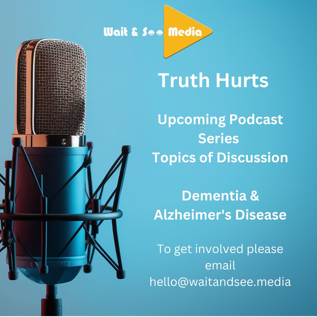 Wait &amp; See Media &amp; Truth Hurts Podcast are proud to announce our new upcoming podcast series exploring the world of Dementia &amp; Alzheimer's Disease. If you would like to get involved in the show please email hello@waitandsee.media #dementia #alzheimers #podcast