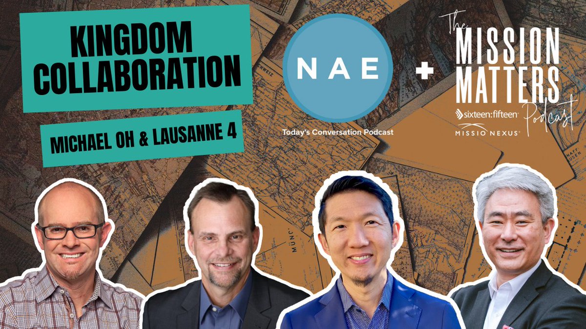 “Kingdom Collaboration” is a special episode for The Mission Matters because Ted &amp; Matthew teamed up w/ Walter Kim of the <a href="/NAEvangelicals/">National Association of Evangelicals</a> to talk w/ MIchael Oh (<a href="/ohfamily/">Michael Oh</a>) about Lausanne 4 in Seoul, &amp; the importance of creating movements of collaboration to advance the Gospel.