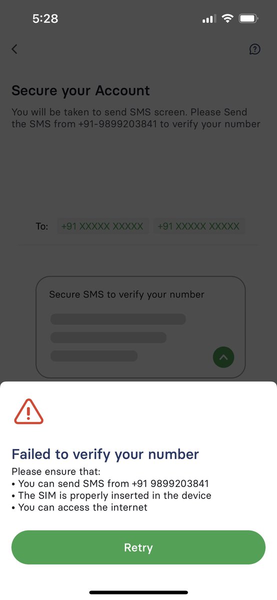 raviguruiitr's tweet photo. @INDmoneyApp I have trying secure my is stocks account for couple of weeks but it’s failing and I can see I am able to send message successfully, what kind of services is this, app is updated even after that facing issue. https://t.co/sfw1XyYaeR