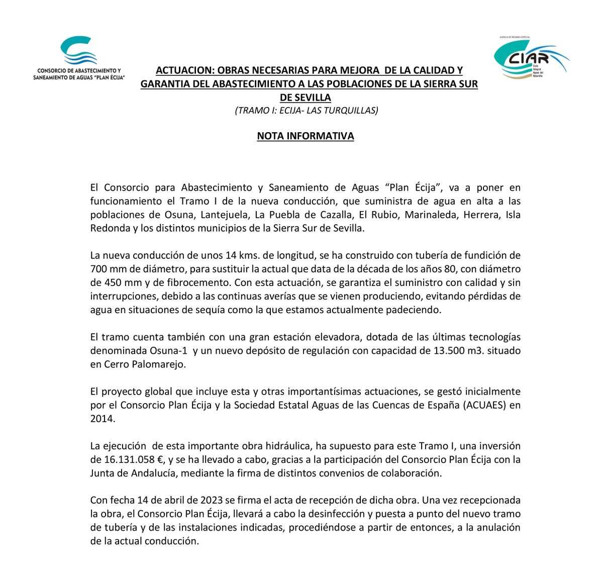 Consorcio Plan Écija tweet media