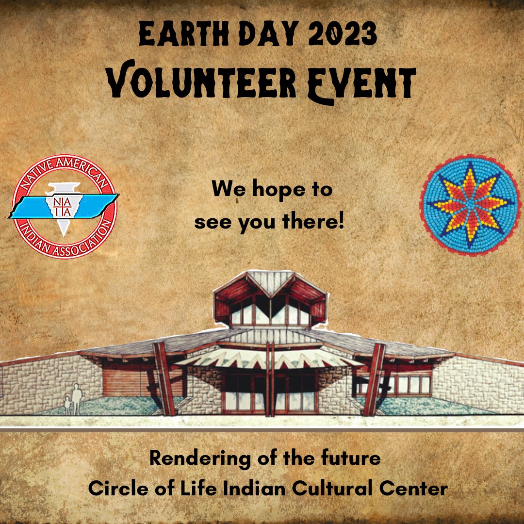 naiatn's tweet photo. 🌎Earth Day Work Day🌎

You are invited to join us on the grounds of the future Circle of Life Indian Cultural Center on April 22 from 9:00-12:00. Link in our bio to sign up 🪶

https://t.co/yj6TqFP6j0

#naiatn #nativetn #indigenous #nativeamerican #earthday2023 #circleoflife https://t.co/q0UEg8dlRn