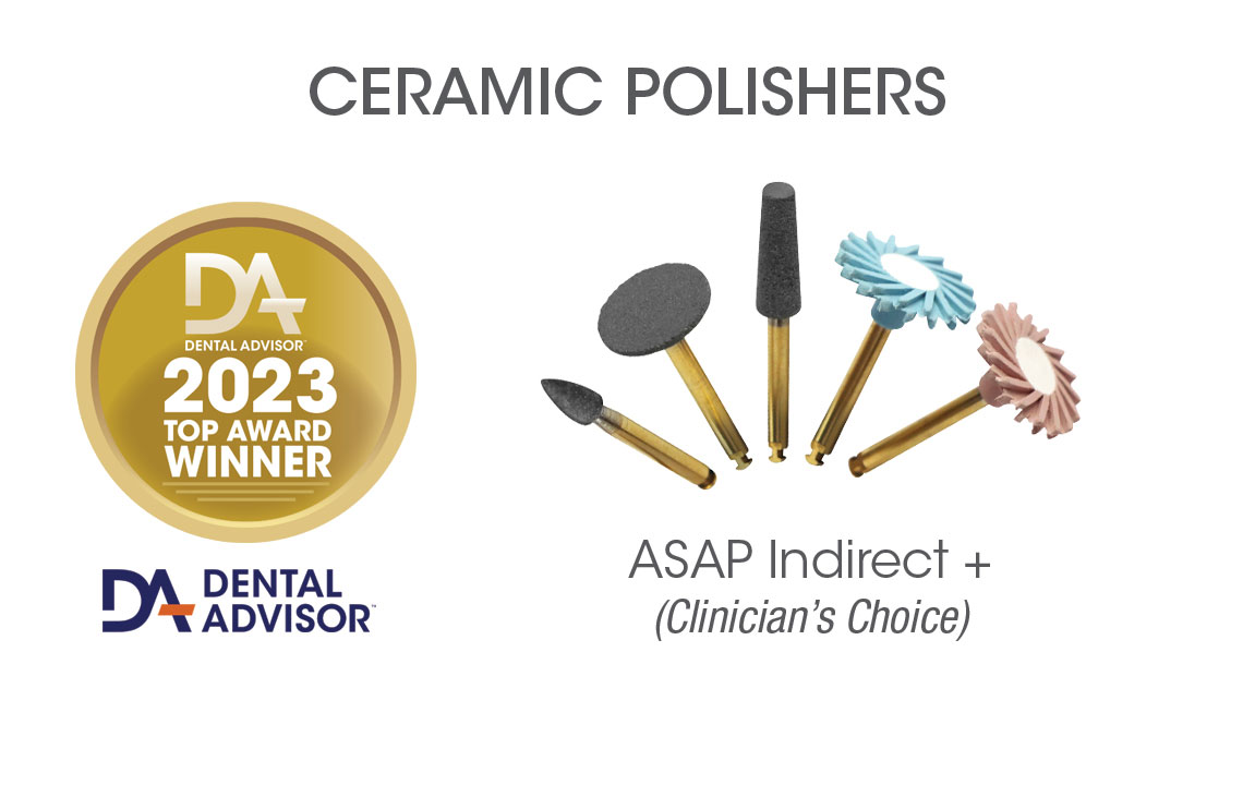 dentaladvisor's tweet photo. DENTAL ADVISOR congratulates Clinician's Choice on ASAP Indirect + winning the 2023 Top Award for CERAMIC POLISHERS! 

Learn More: https://t.co/XbWIbH0h0u

#dental #dentist #dentists #dentistry #dentalproducts #dentalawards #dentistryawards #DAProductAwards https://t.co/Mc48T57Ga1