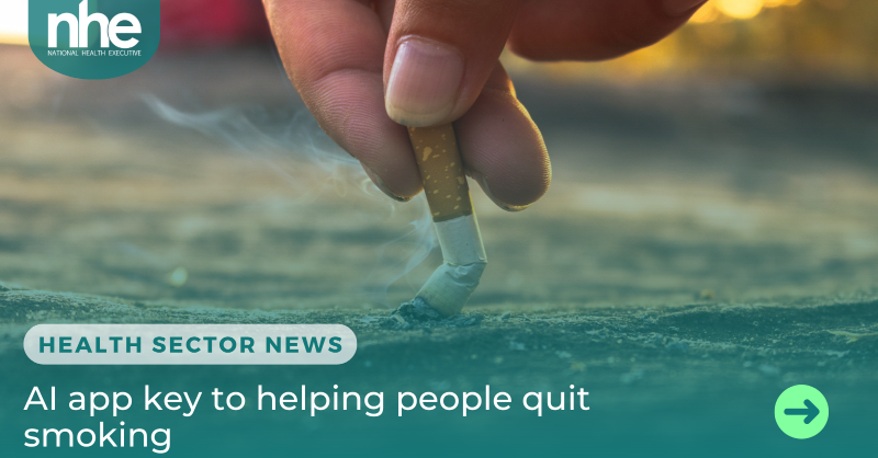 thenhenews's tweet photo. Four times more people who were offered the #AI app quit smoking six months later compared to those who only accessed #NHS support.

Full story ↓

@NIHRresearch @uniofeastanglia @FelixNaughton #Smoking #ArtificialIntelligence