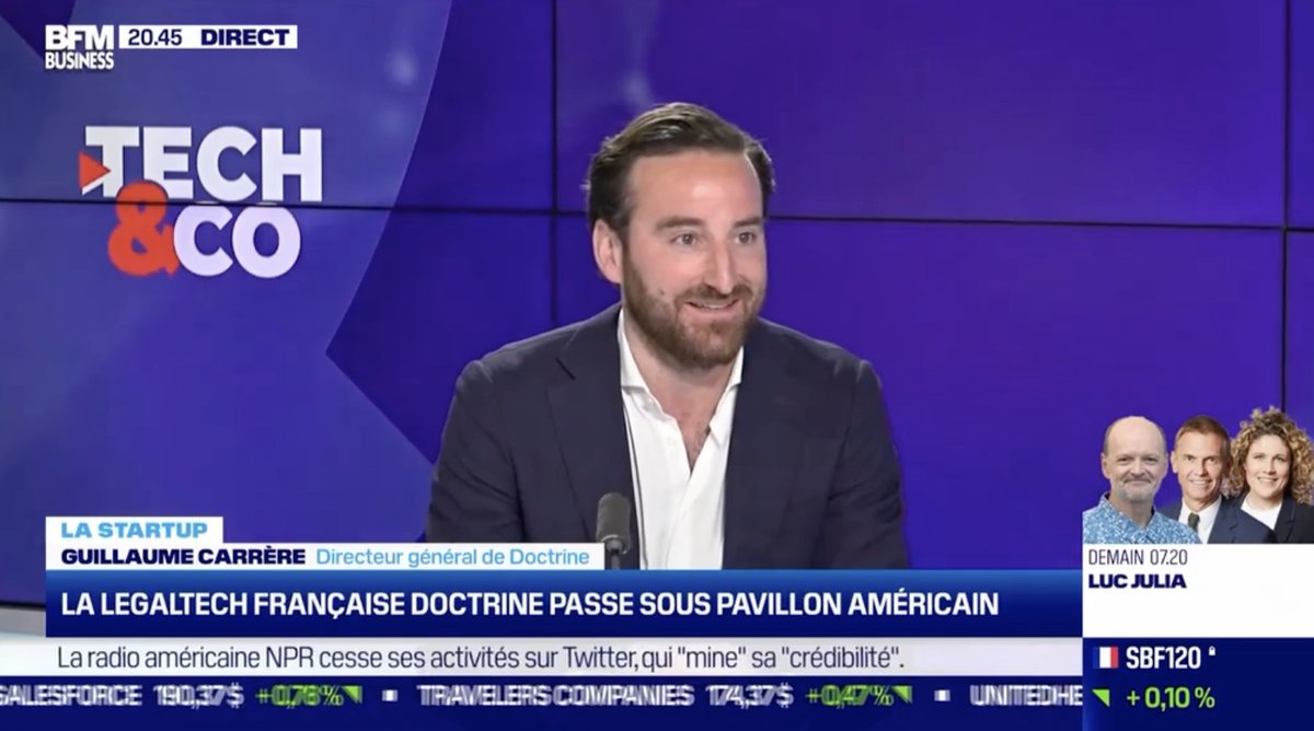 Merci à Frederic Simottel pour l’invitation sur le plateau de Tech&amp;Co de <a href="/BFMTV/">BFM</a> 

Retrouvez l’interview complète de Guillaume : rb.gy/1kdps