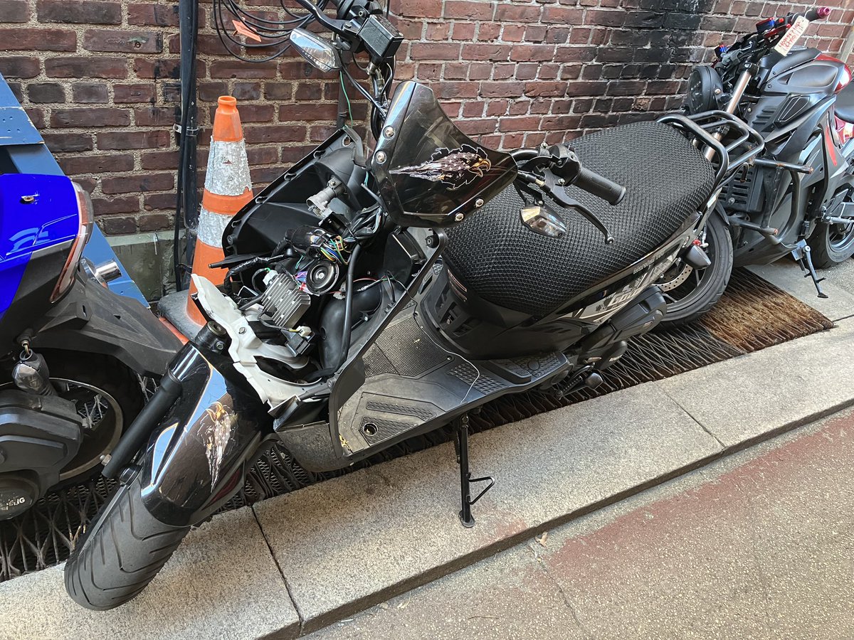 NYPD 104th Precinct on Twitter: "More unregistered, illegal motorbikes ...