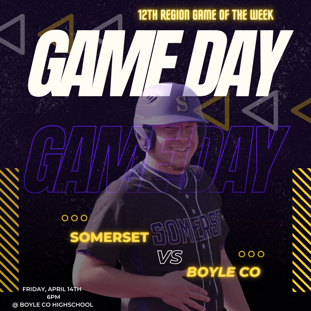 ⚾️ <a href="/12thSports/">12th Region Sports Network</a> Game of the Week⚾️

🆚 | <a href="/BoyleCoBaseball/">Boyle Co. Baseball</a> 
🕕 | 6:00 p.m.
📍 | Danville, KY
💻 | <a href="/GCsports/">GroupChat Sports</a> 
🎥 | <a href="/whiteravenmedia/">White Raven</a>