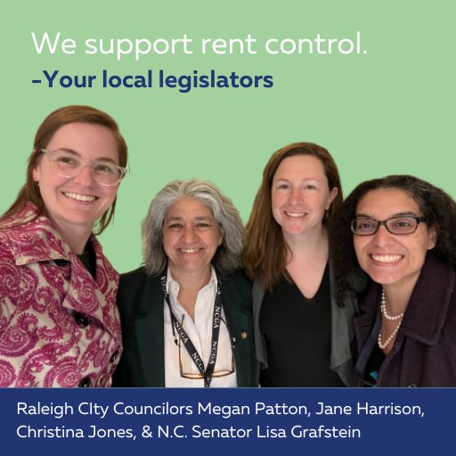 We support rent control. We support N.C. Senate Bill 225. #Raleigh #ReimagineRaleigh #ralpol #ncpol