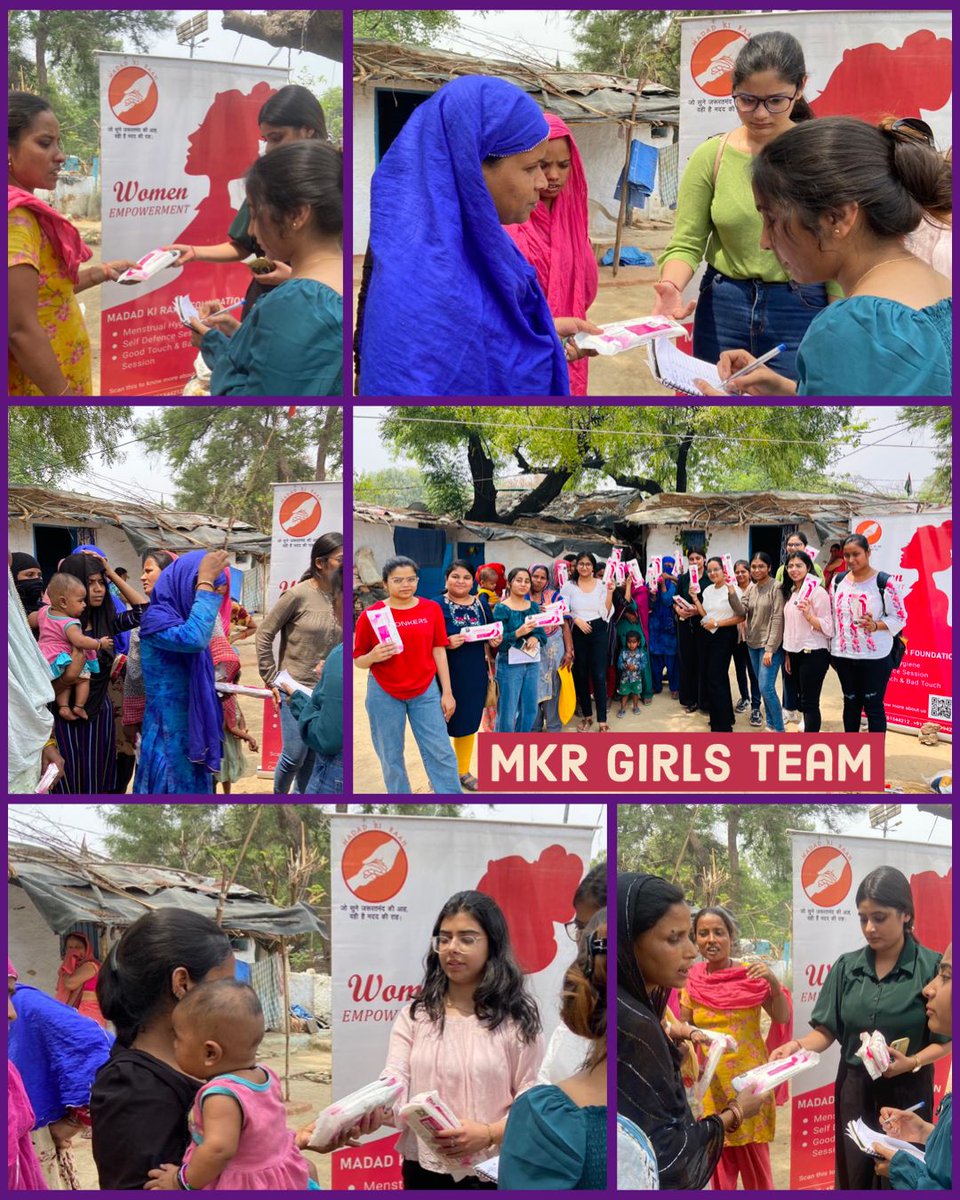 ki_madad's tweet photo. Another successful Sanitary napkins distribution drive &amp; awareness session on Menstrual Hygiene by Madad Ki Raah Foundation, in slums of Kanpur. https://t.co/c1m5o7Hd5n