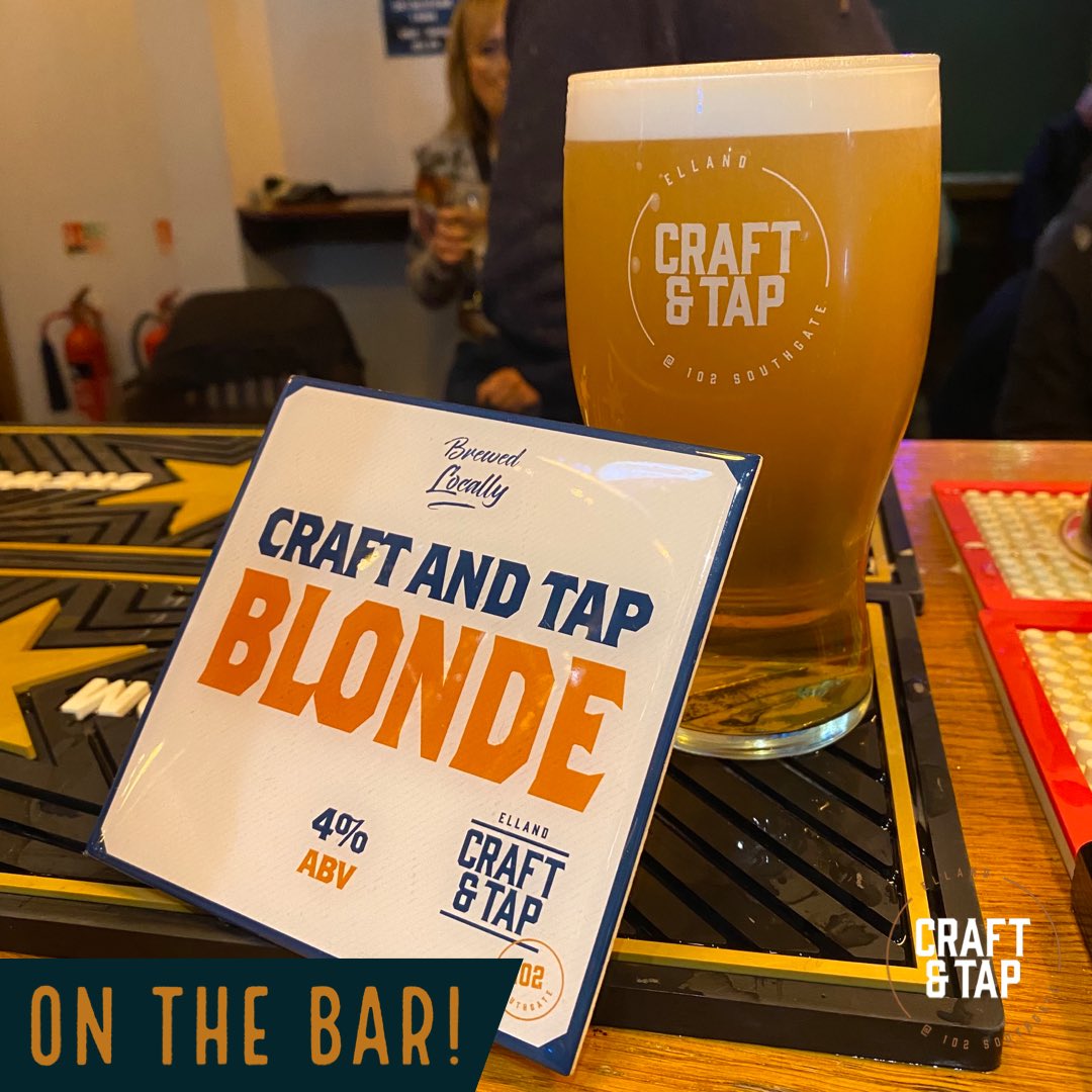 And of course we can’t forget about Blonde or the great keg beers we have! 
<a href="/WishboneBrewery/">WishboneBrewery</a> <a href="/neonraptorbrew/">Neon Raptor Brewing Co.</a> @trackbrewco 

#ellandcraftandtap #elland #micropub #realale #realalepub #pub #beer #friday #weekend