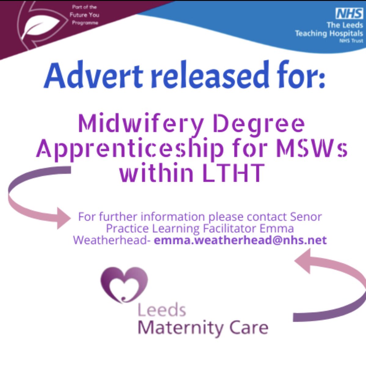 💫It’s Happening💫 If you are passionate about womens/maternity care and see a future progressing into a Registered Midwife through a work based learner approach. Then this post is for you. beta.jobs.nhs.uk/candidate/joba… @HChristodoulide @Breedacol @NHS_Hanna @JennyCLewis @LisaGibso