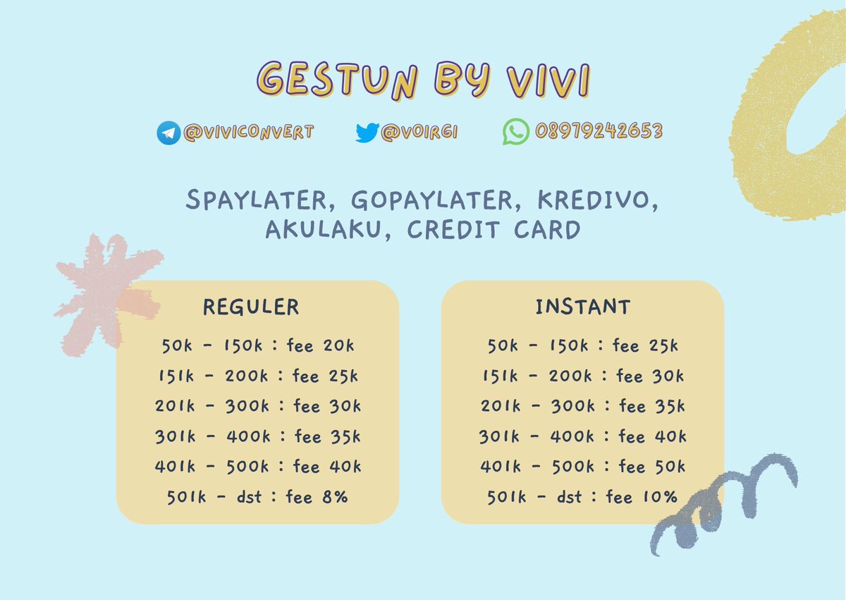 voirgi's tweet photo. ☀️ OPEN GESTUN ☀️

✨spaylater, gopaylater, kredivo, akulaku, credit card
✨pembayaran via checkout
✨tersedia reguler &amp; instant
✨terima nominal besar

https://t.co/41tK6j3eAH

t. gestun cairin limit fast shopeepaylater pencairan #zonauang 1 https://t.co/HCaQVZWhq0