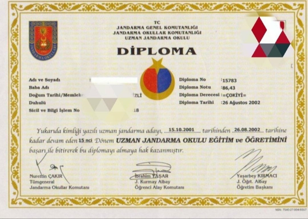 #Diplomali
Okul Diplomalı Muvazzaf kadrolu Uzman Jandarmaların Haklarını verin artık.