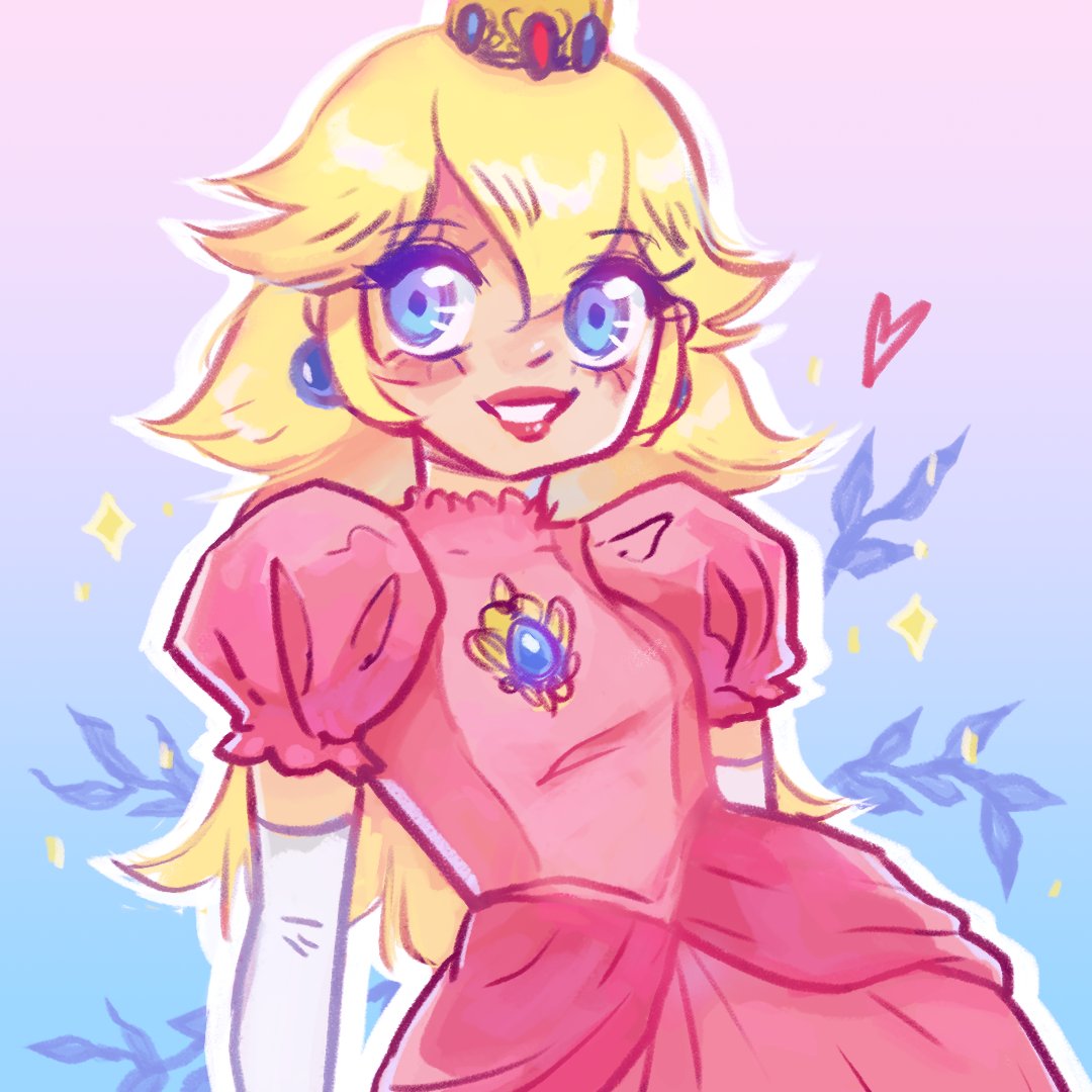 Rischens's tweet photo. I was  actually just doodling but I still like to share this with you :) It's princess Peach!
#PrincessPeachFanArt #Peaches https://t.co/ez84R8zM8l