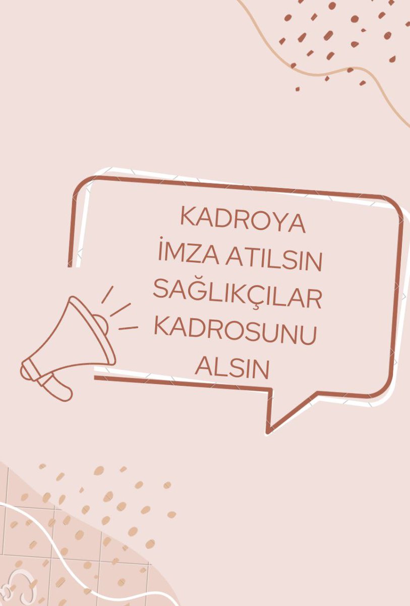 Bugün atamamız yapılsın <a href="/drfahrettinkoca/">Dr. Fahrettin Koca</a> <a href="/RTErdogan/">Recep Tayyip Erdoğan</a> <a href="/sagliksen/">SAĞLIK-SEN</a> #KadromuzOnaylansin